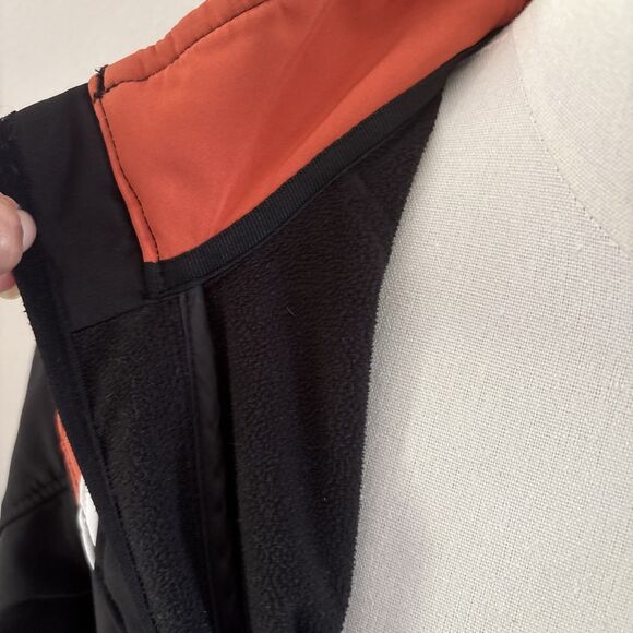 Harley Davidson Black Orange Full Zip Jacket Soft Shell Women’s Size Medium - Picture 8 of 16